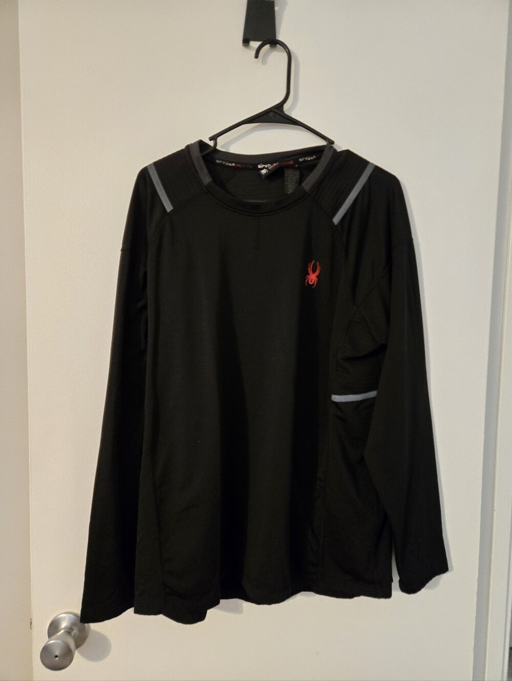 Spyder Active Men’s Performance Long Sleeve Shirt Black Large